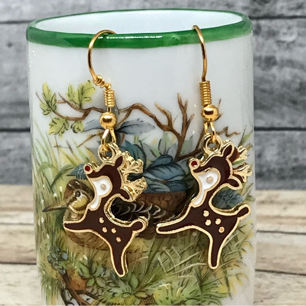 Deer Animal Hook Earrings